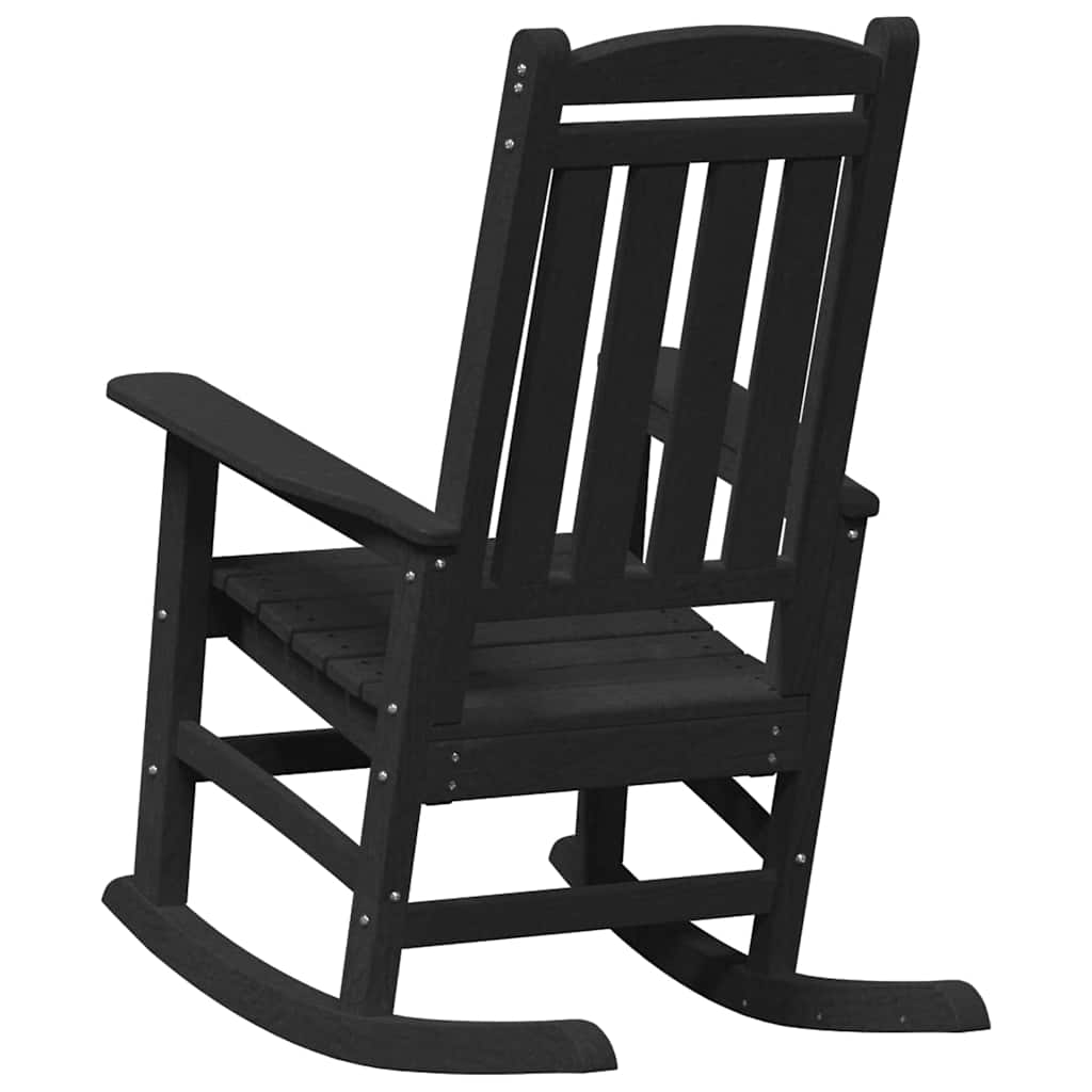 Garden Rocking Chair 2 pcs Black 70 x 92 x 108cm Plastic